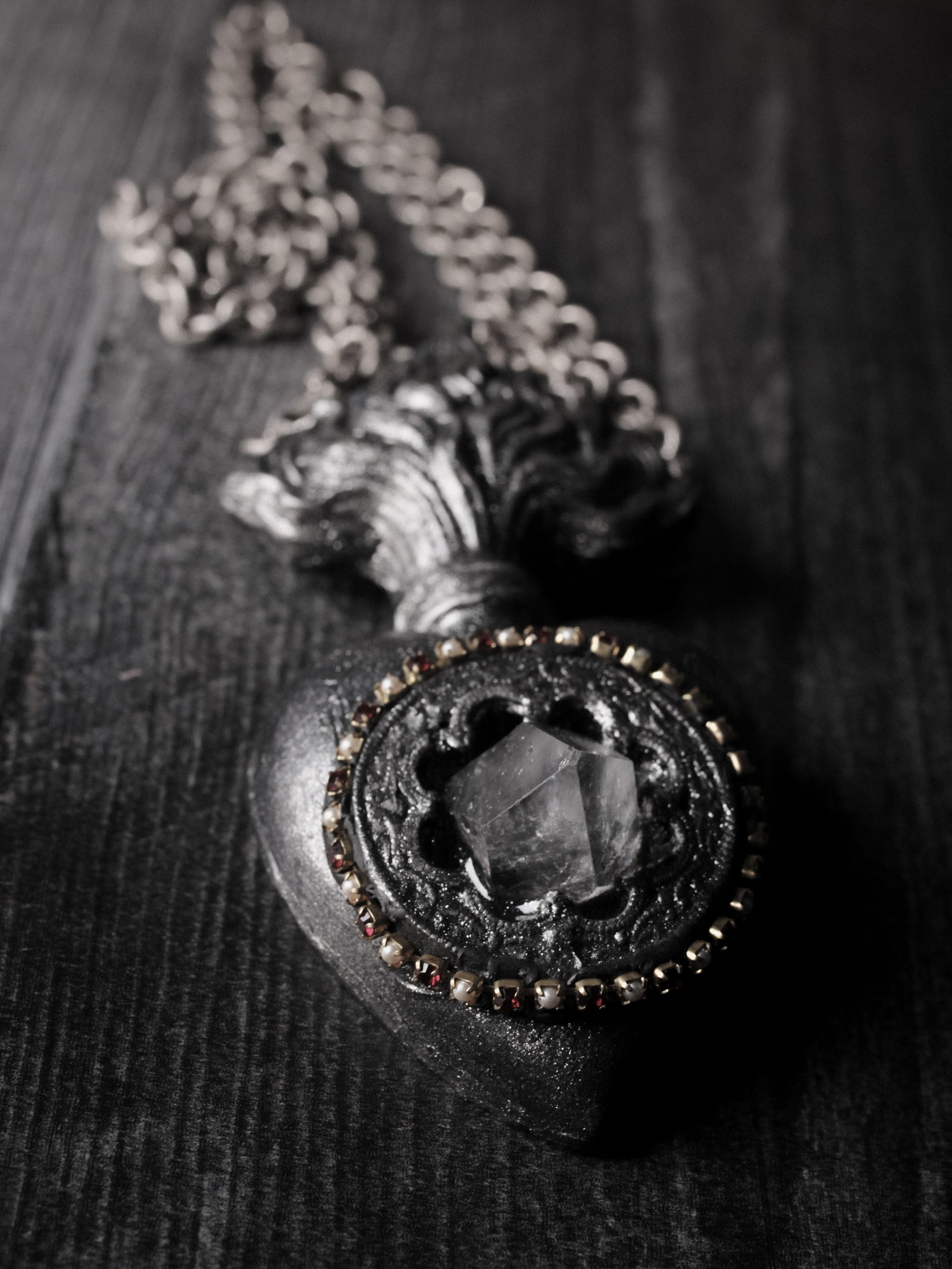 handmade assemblage necklace