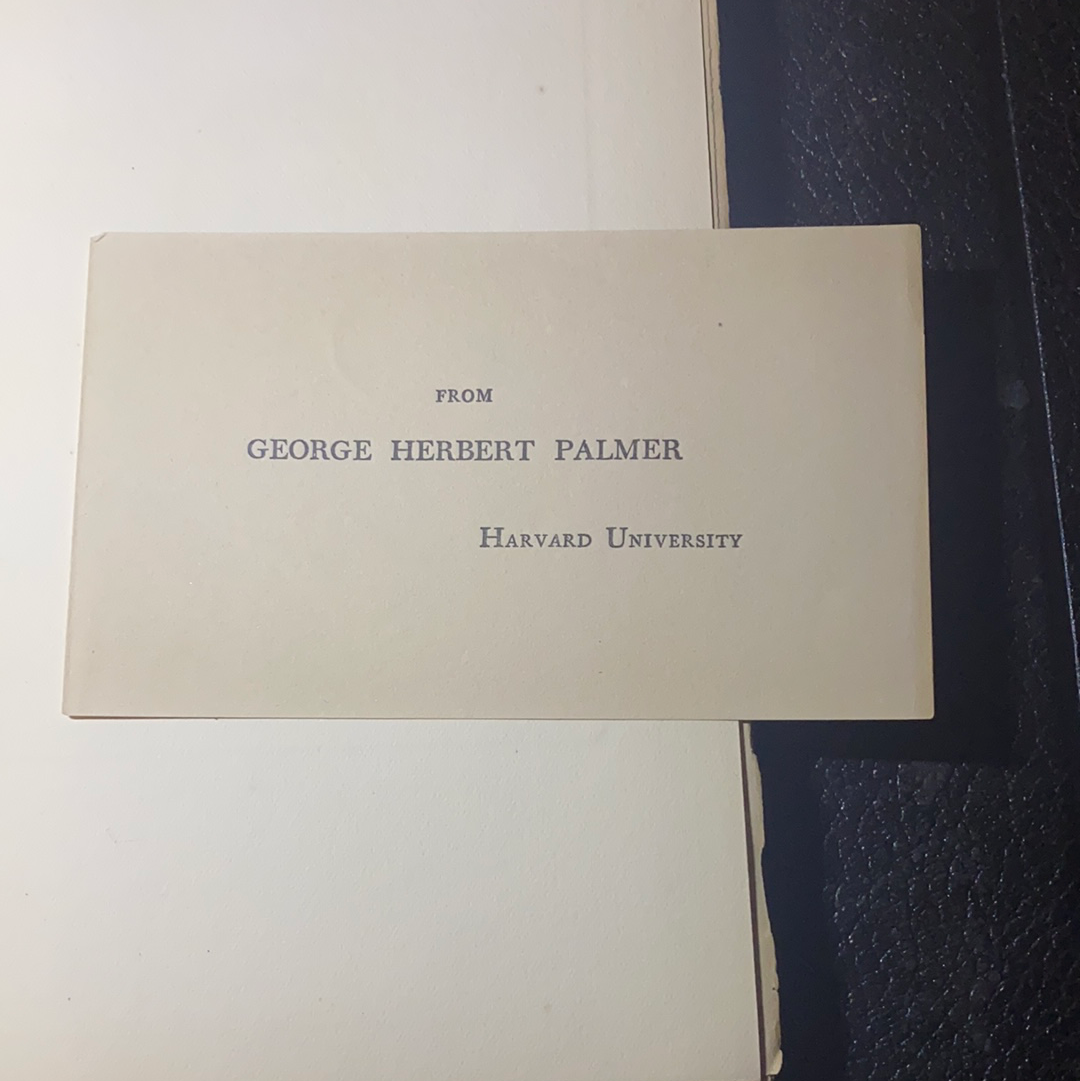A Service in Memory of Alice Freeman Palmer, 1903. Scarce Memorial Service Book.