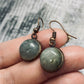 Copper And Labradorite Earrings