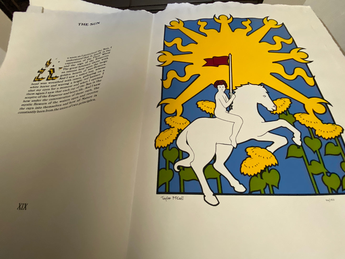 Tarot Folio by Taylor McCall, 1975. Large silk-screen prints.