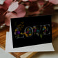 Floral Letters Love Notecard