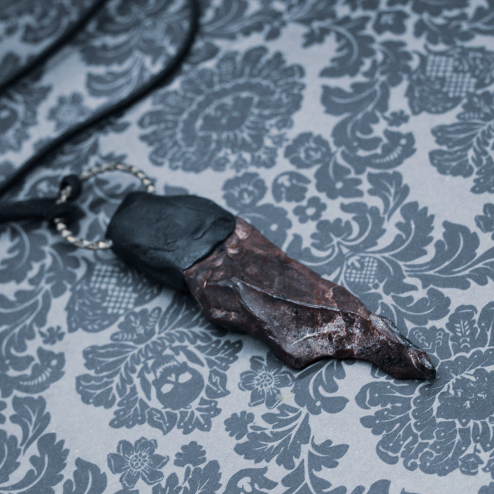 mahogany obsidian necklace