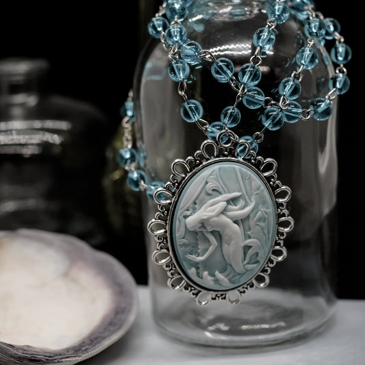 blue mermaid necklace