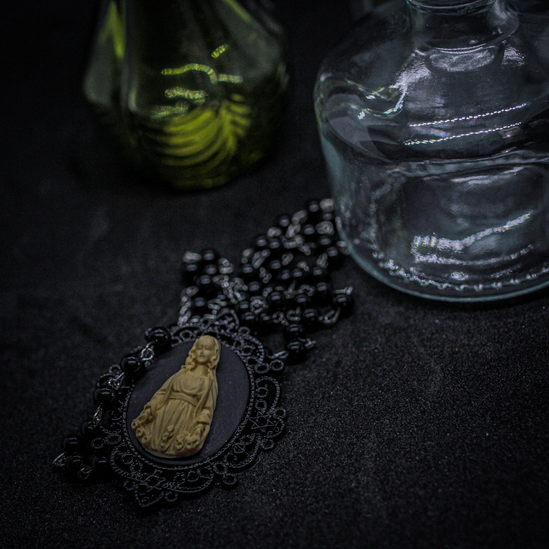 gothic rosary necklace